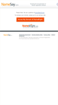 Mobile Screenshot of namesay.com
